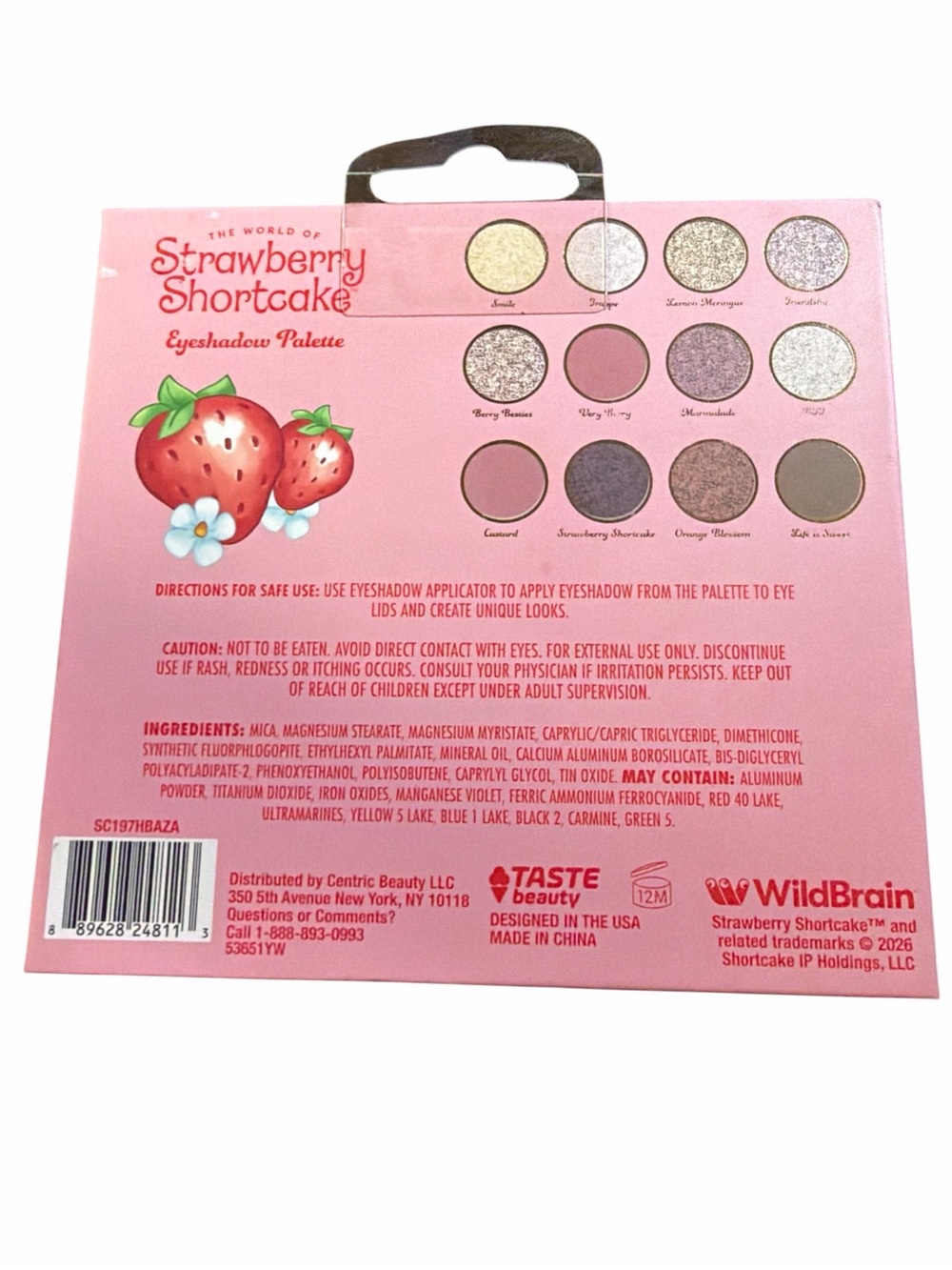 Strawberry Shortcake Eyeshadow Palette Taste Beauty 12 Shades New - Picture 2 of 2